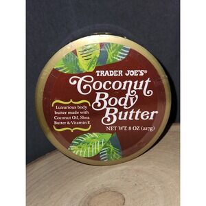 Trader Joe's Coconut Body Butter Coconut Oil, Shea Butter & Vitamin E, 8 oz‎